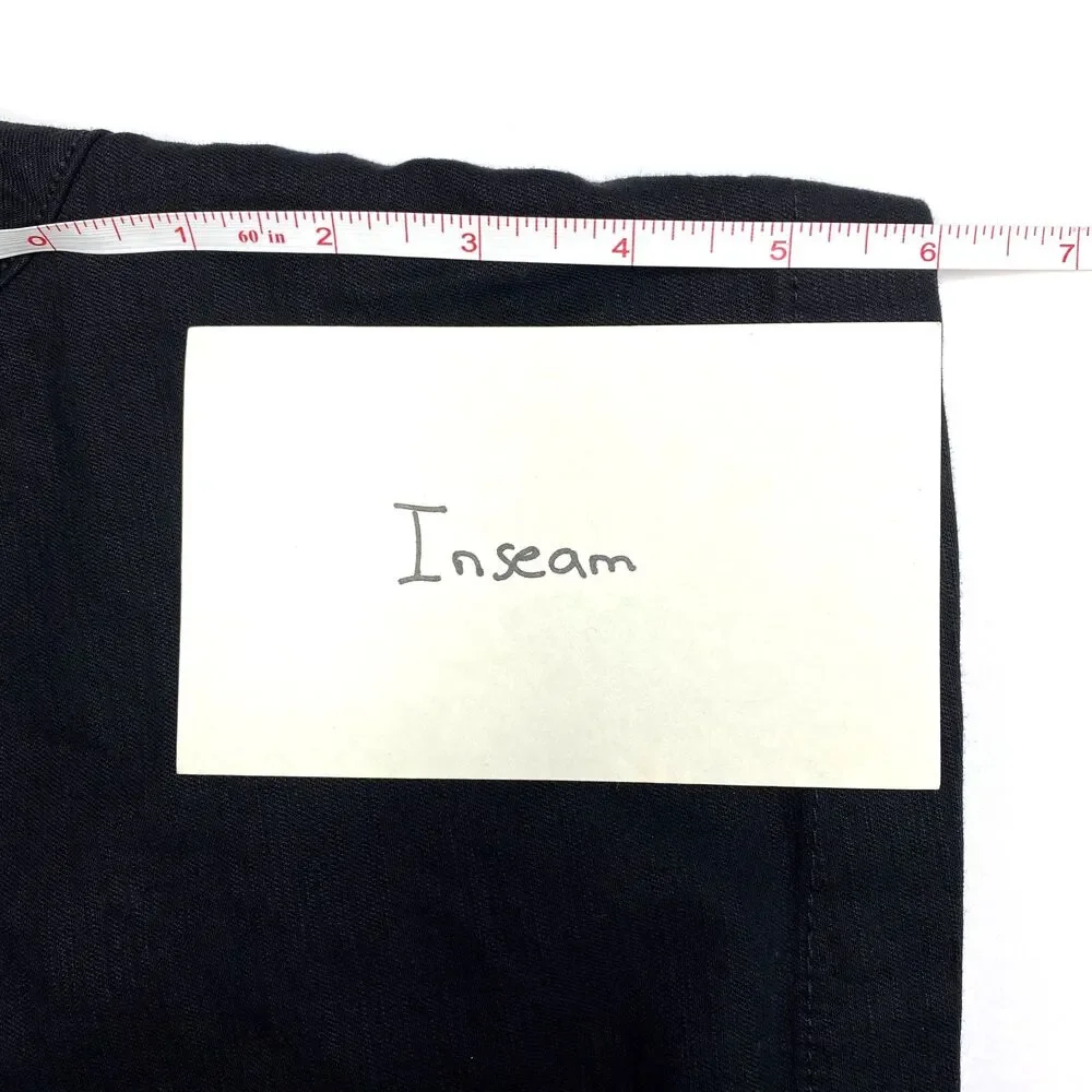 Lane Bryant The Softest Short Cotton Blend Black Pull On Drawstring Sz 18/20 - Picture 7 of 9